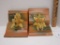 Pair - Roseville Pottery Bookends - Brown Clematis