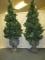Pair - Pro Lite 5' Potted Faux Trees in Resin Pots