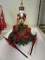 Lot Christmas Décor - Kelly Paulk For Silvestri Nutcracker Tassel & (2) Glass Ornaments