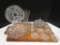 Lot - Misc. Glassware - Heisey Covered Candy Dish, Pressed Glass Candy Dish,