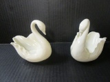 Lot - (2) Lenox China Swans