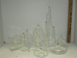 Lot - Misc. Contemporary Glass Oil Lamps w/ Removable Wicks