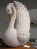 Carved Wood Swan - Very Decorative Touch