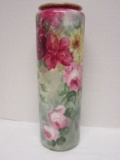 Belleek Wellets Porcelain Vase - Beautiful Hand Painted Floral Design