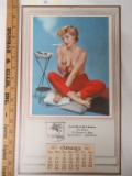 1957 Semi Nude Glamour Calendar