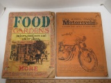 Vintage Paper Manuals - Motorcycle, Camping, Gardening