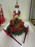 Lot Christmas Décor - Kelly Paulk For Silvestri Nutcracker Tassel & (2) Glass Ornaments