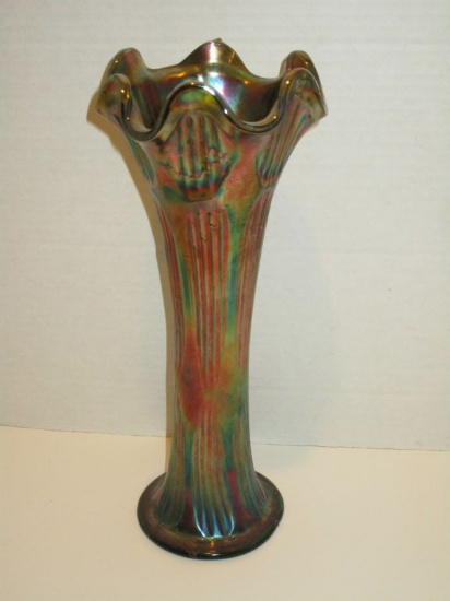 Early Carnival Glass Vase