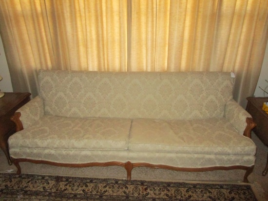 French Provincial Style Upholstered Sofa