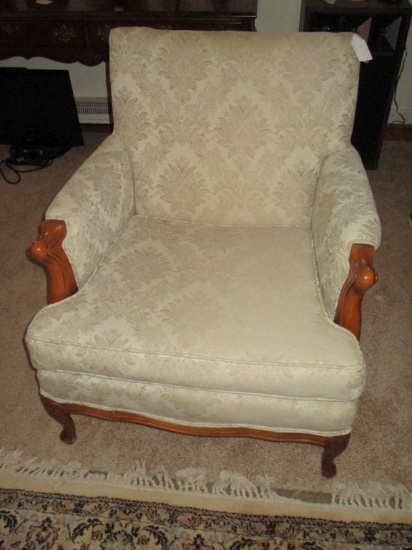 French Provincial Style Upholstered Arm Chair