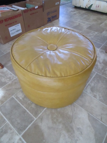 Faux Leather Upholstered Ottoman