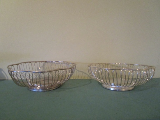 Pair - Silver Plate Bread Baskets