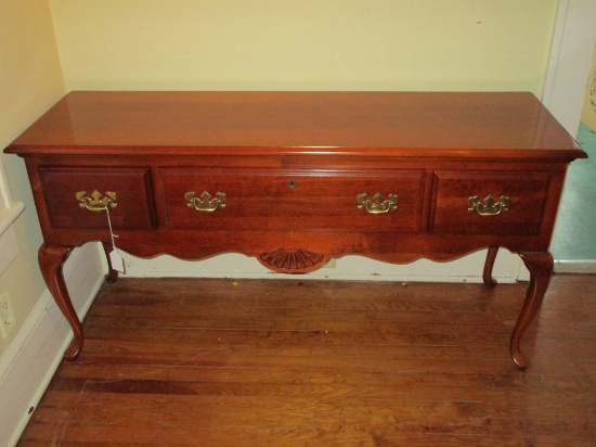 American Drew  Cherry Sideboard w/ Traditional Pulls & Queen Style Legs