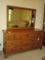 9 Drawer Link Tayler Mediterranean Oak Dresser w/Mirror   (Matches 132)