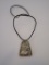 Silver Pendant on Rope Chain
