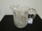 Pressed Glass Clear Pitcher