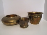 Lot - 3 Brass Bowls