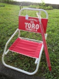 El Toro Tequila Logo Brach Chair w/Umbrella.  Minor wear