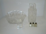 Lot - Crystal Bowl, Decanter & Other  - See pictures