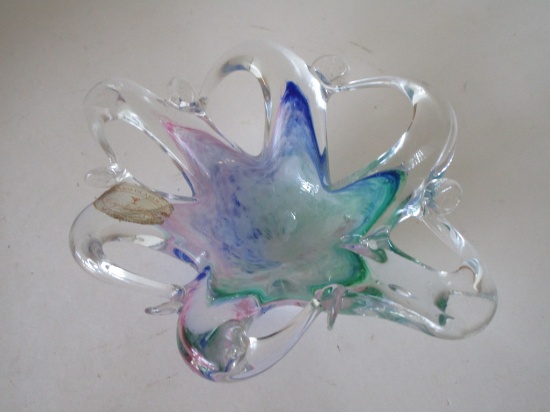 Vintage 6" Murano Glass Sculpture w/ Original Label