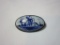 Delft Blue Pin in Silver Bezel