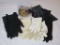 Fur Ear Muffs, White Lace, Black Leather & Other Gloves