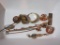 Lot - Gold Misc. Jewelry (Cabochon Ruby,  Pearl  Pin, Misc. Stones Opal & Other