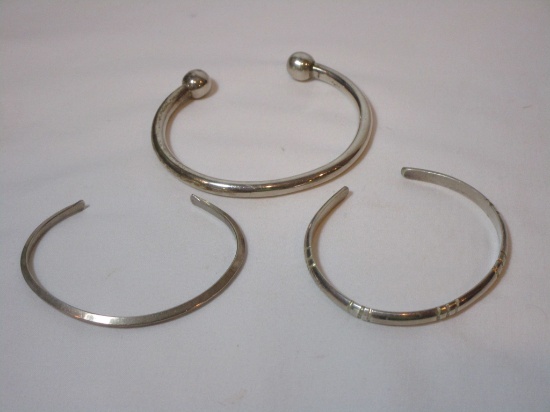 (3) Sterling Cuffs