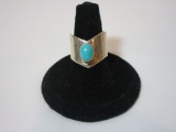 Sterling Band w/ Turquoise Stones