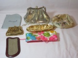 Lot - Duramesh, Fifth Ave Clutch Silver Mesh by Y & S Original Aigner Eyeglass & Jewelry Cases