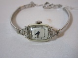 Vintage Hamilton White Gold Watch Case w/ Diamonds