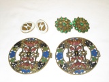 Lot - Misc. Jewelry - Belt Buckles, Studs, Buttons