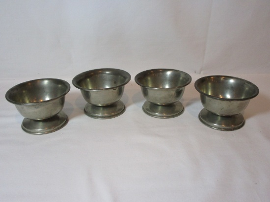 4 Pewter Footed Sherbets