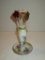 Porcelain Hand Painted Hat Pin Holder with 6 Decorative Hat Pins