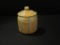 Small Art Pottery Condiment Jar with Lid - looks like Pisgah Forest