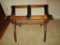 Wood Luggage Rack with Leather Straps