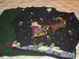 2 Knitted Christmas Sweaters (Only 7 months til Christmas get ready now for the 