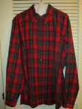 Men's Cotton Pendleton Plaid Shirt - Long Sleeve - Size XL