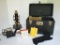 Vintage Bausch & Lomb Microscope w/ Case & Accessories