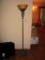 Torchiere Lamp w/ Satin Glass Shade