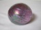 Vintage Irridescent Handmade Paperweight Signed OBG on Base