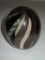 Artist Signed Handmade Swirl Pattern Paperweight