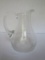 Beautiful Crystal Water Pitcher w/ Applied Handle