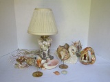 Lot - Misc. Vintage Shell Art