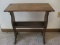 Wooden Table w/ Book Rack Base - 24