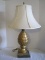 Pineapple Resin Base Lamp w/ Cloth Shade - Stain on Shade - 30.5