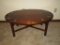 Butlers Tray Mahogany Coffee Table w/ Brass Hardware - 17