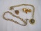 Lot Misc Jewelry - Lockets, Butterfly Pin & Other