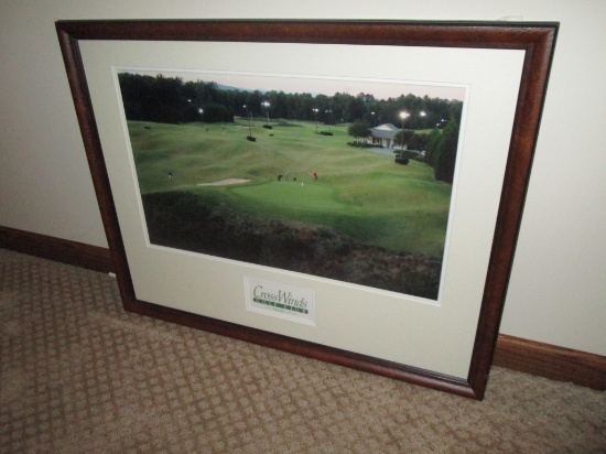 Cross Winds Golf Club Print - Framed - 25 1/4" X 32"
