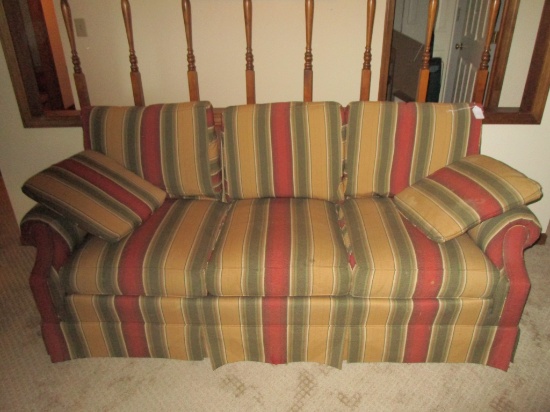 Hickory Chair Co. Sovereign Collection 3 Cushion Upholstered Sofa - few stains